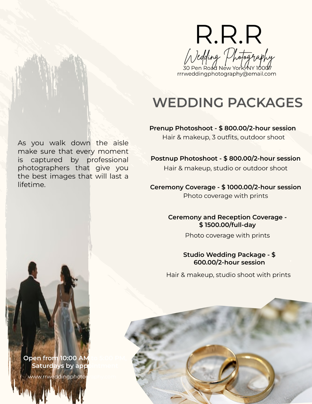 Wedding Pricing Guide Template - Edit Online & Download