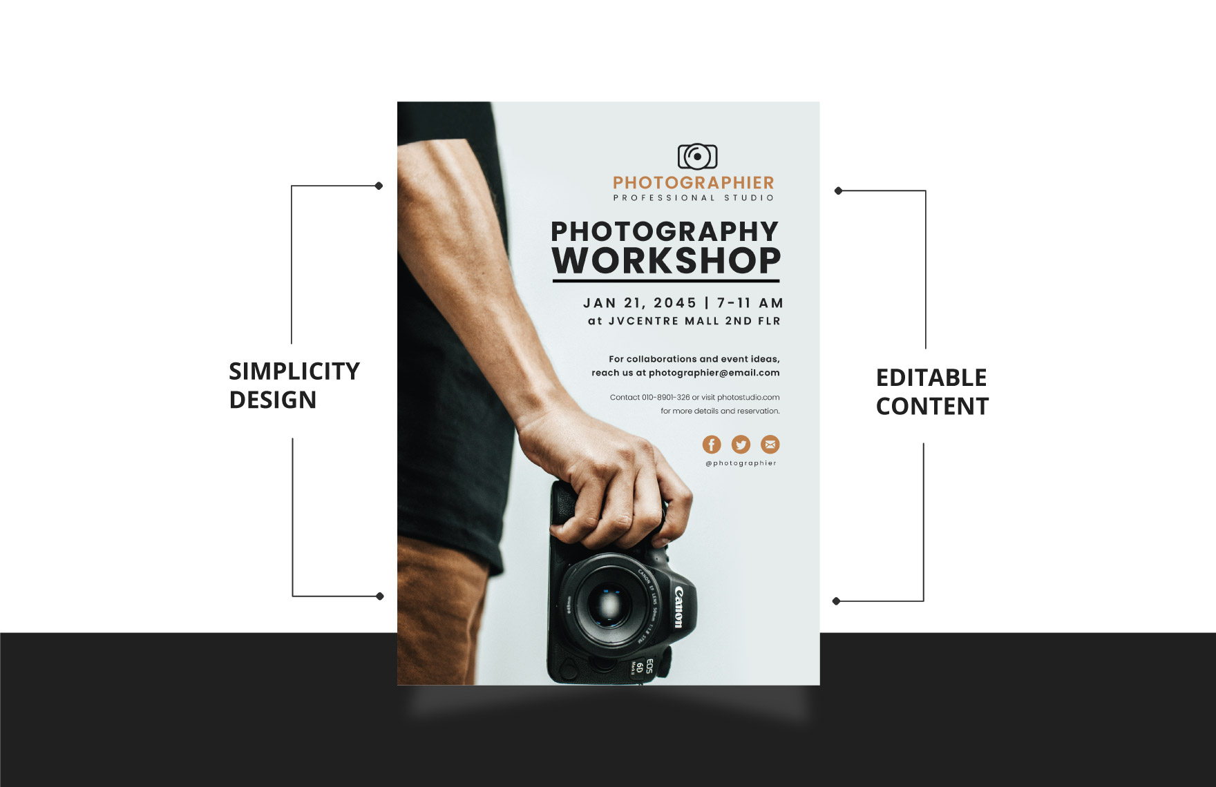 Printable Photography Flyer Template