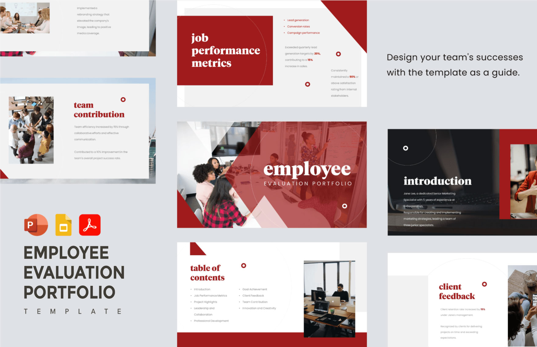 Employee Evaluation Portfolio Template