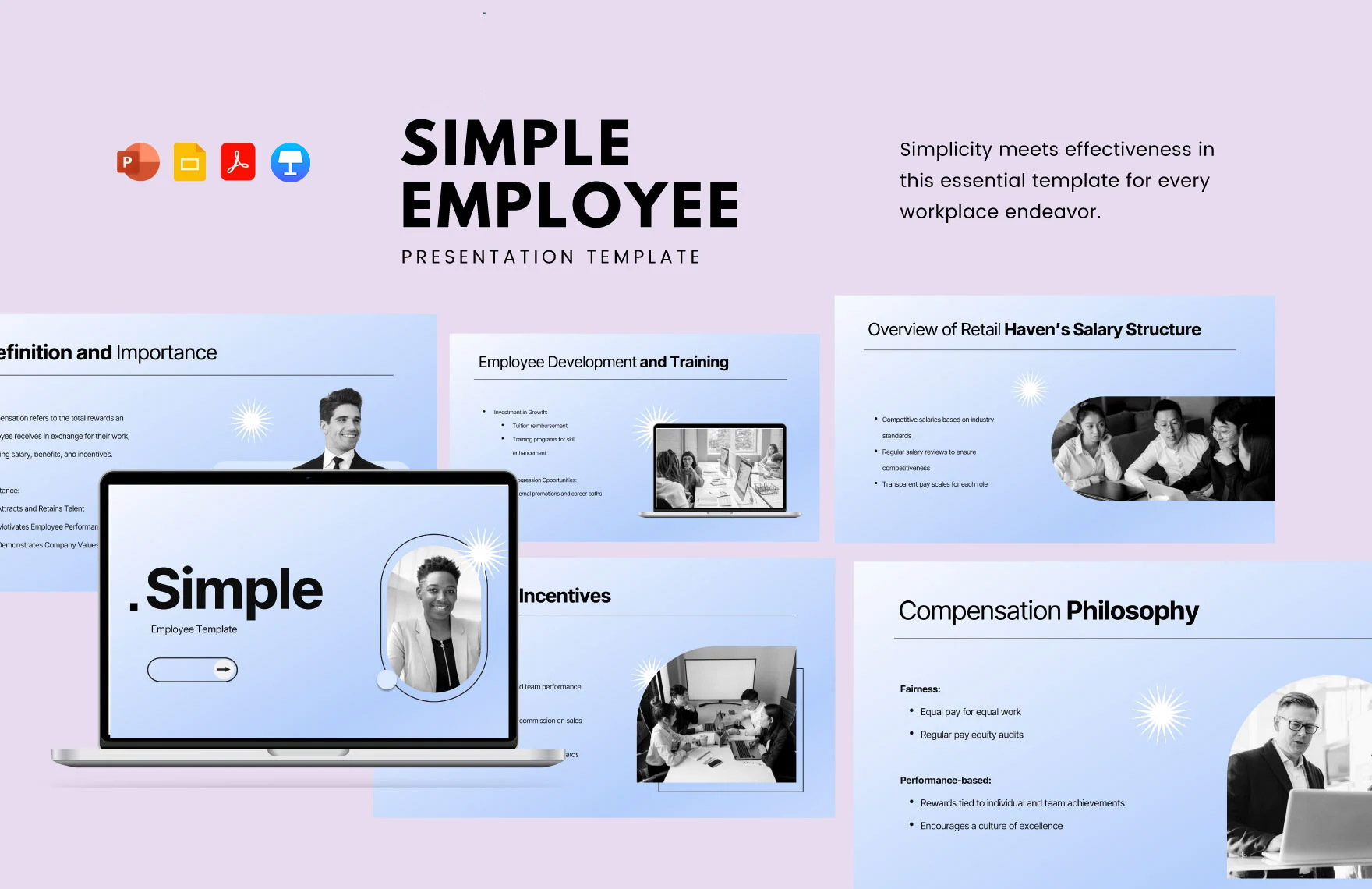 Simple Employee Template in PPT, PDF, Google Slides, Apple Keynote - Download | Template.net