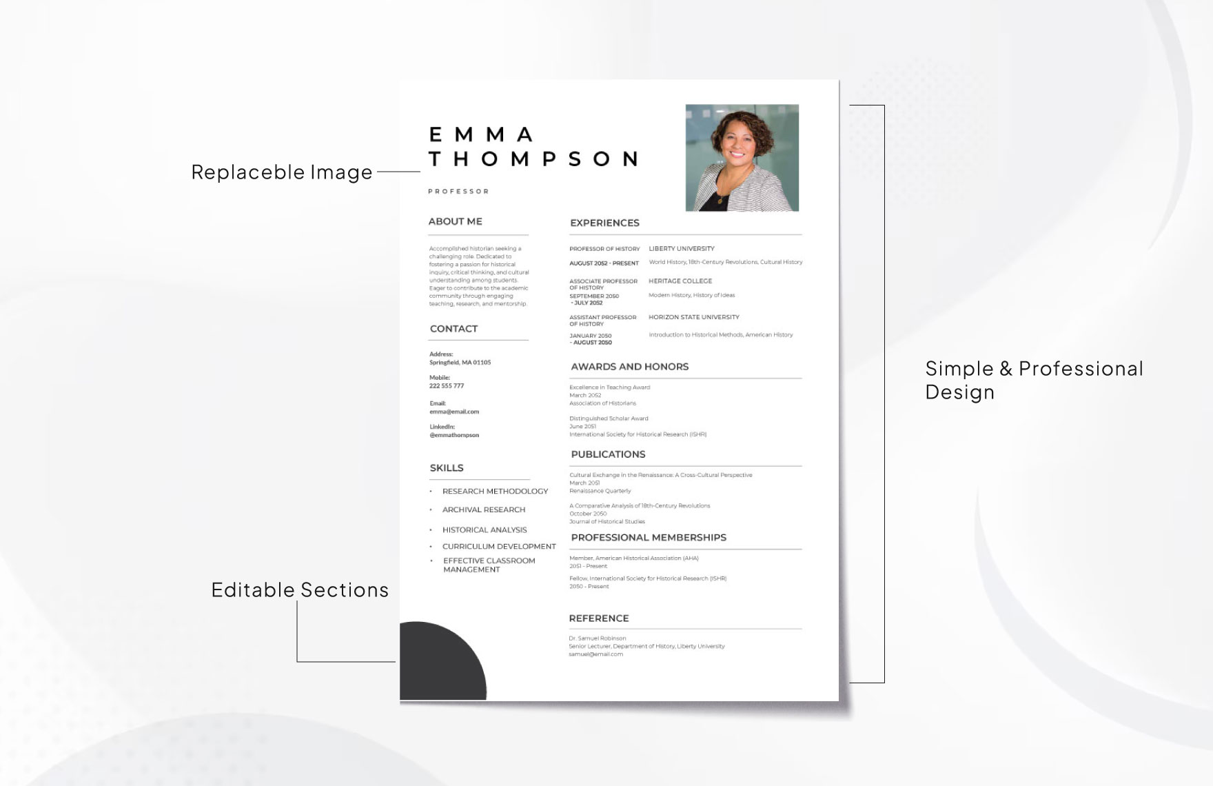 University Resume Template