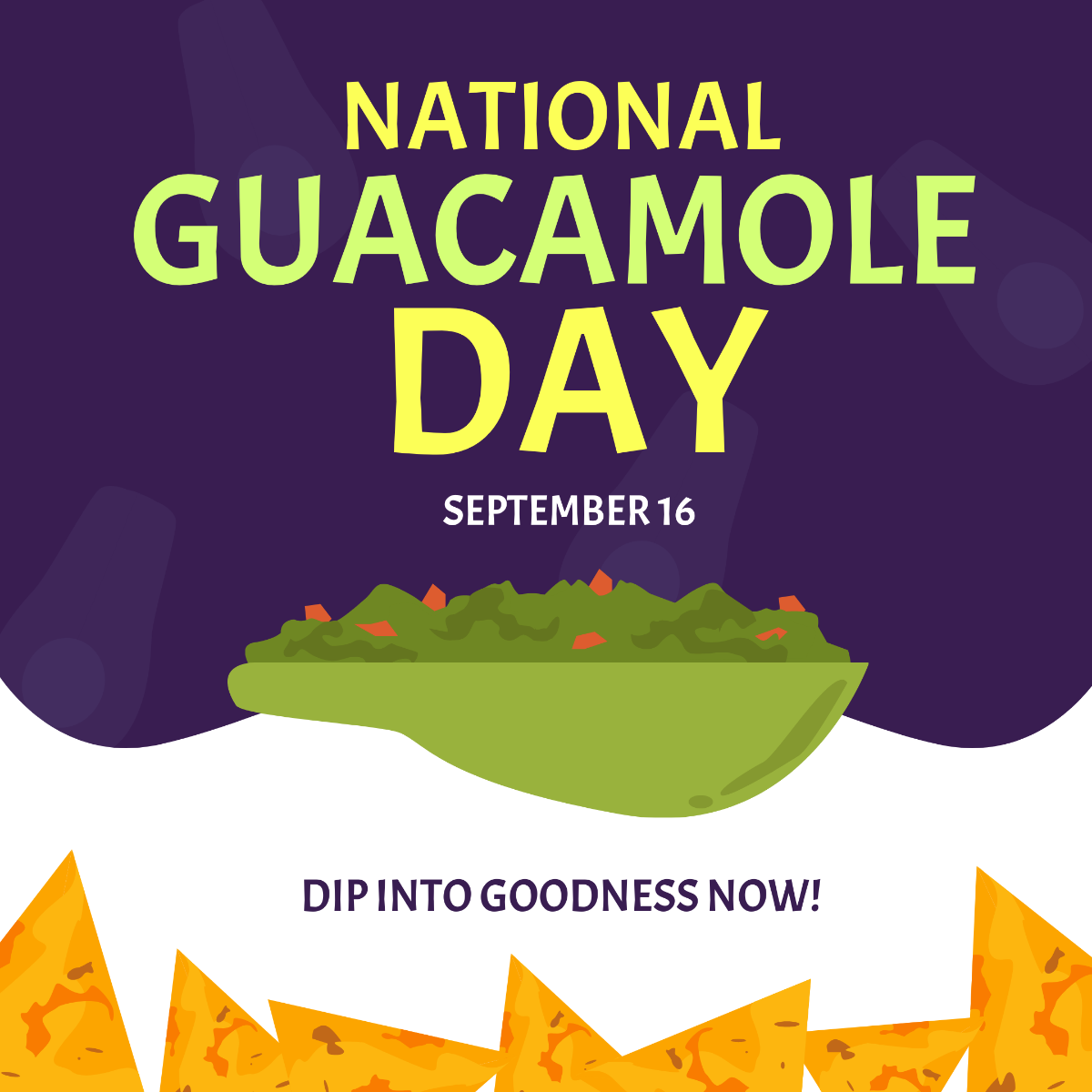 Free National Guacamole Day Instagram Post Template