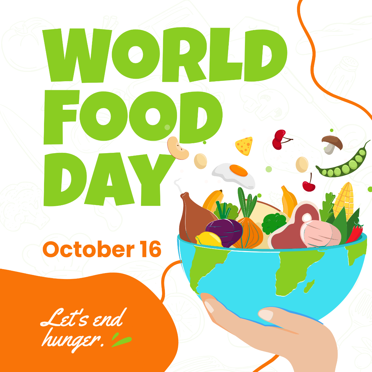 Free World Food Day Instagram Post Template