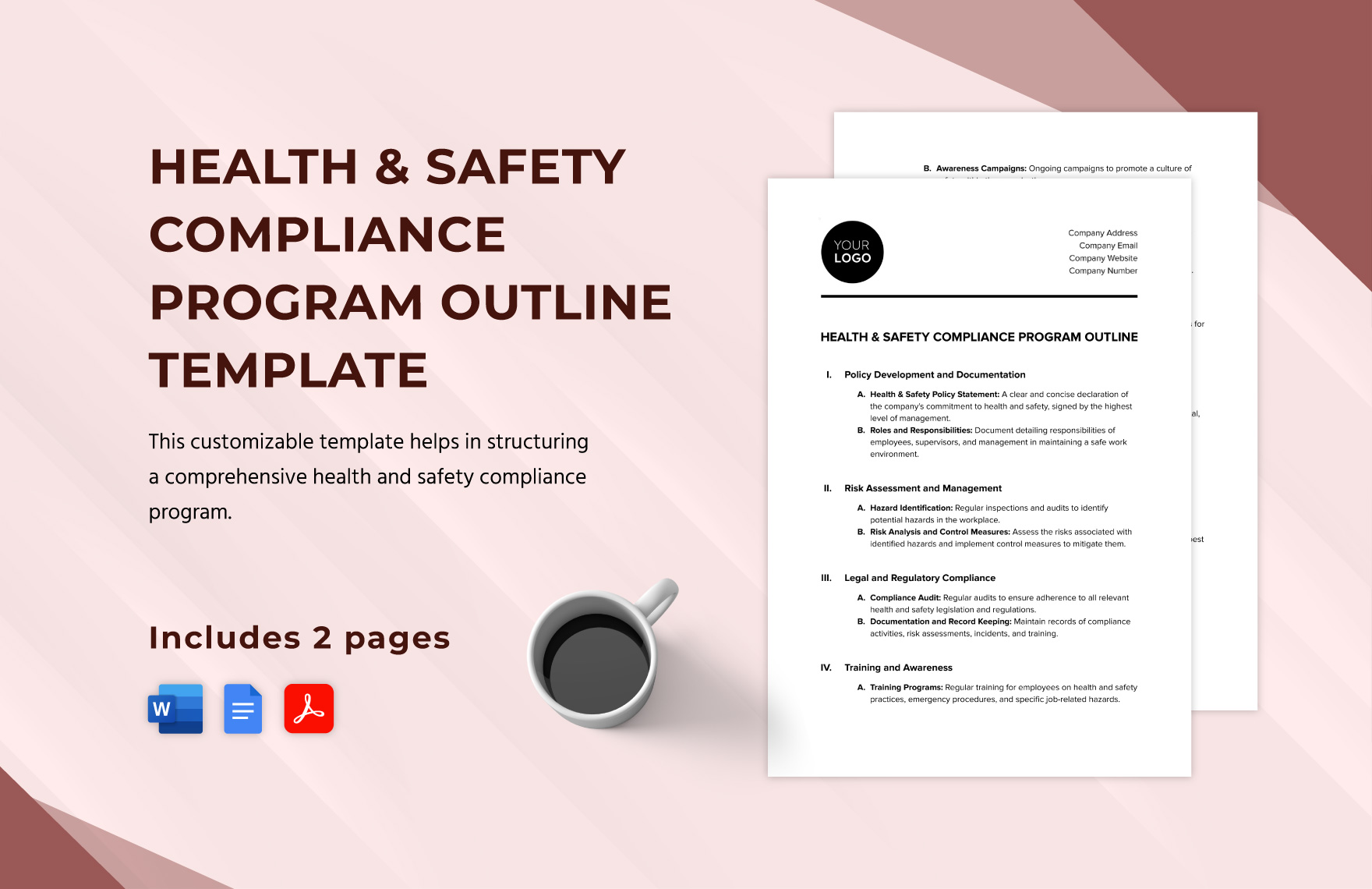 Health & Safety Compliance Program Outline Template