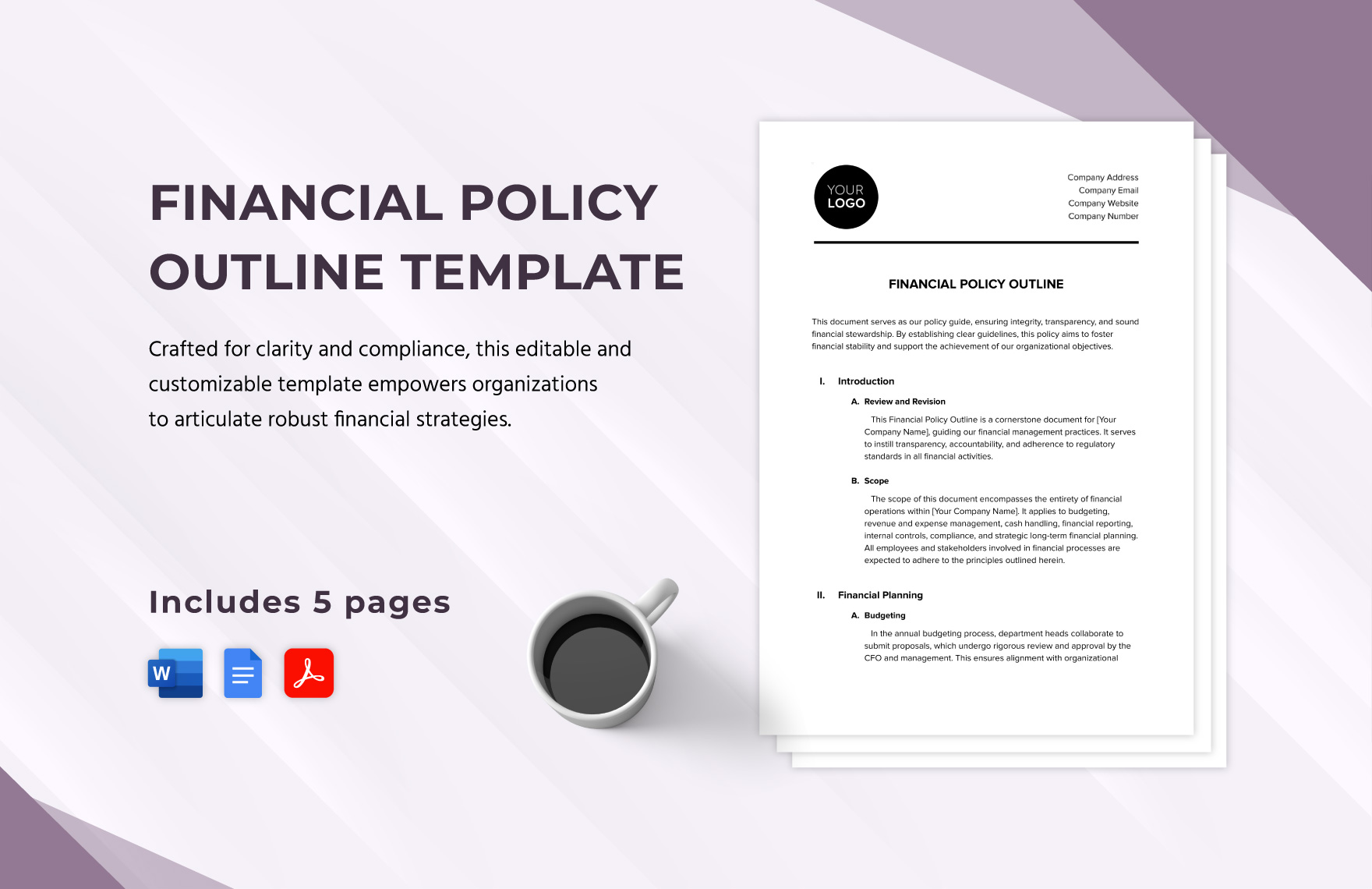 Financial Policy Outline Template