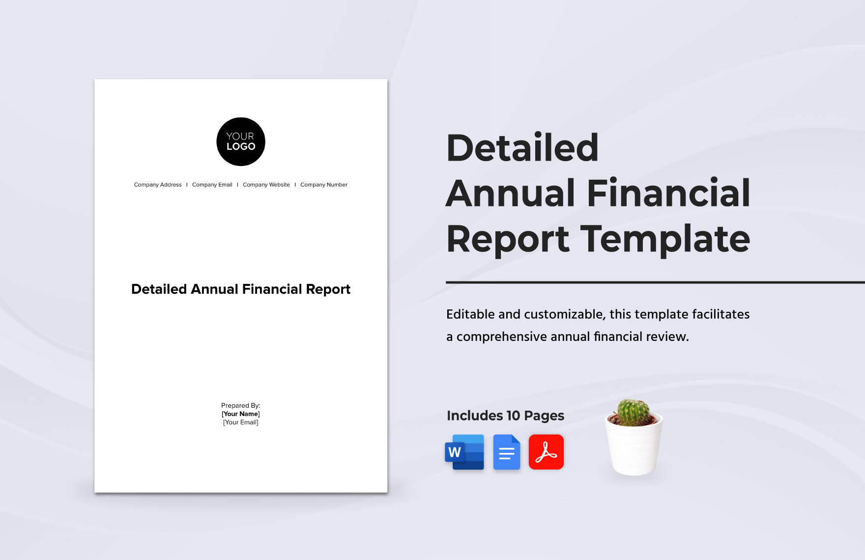 Detailed Annual Financial Report Template