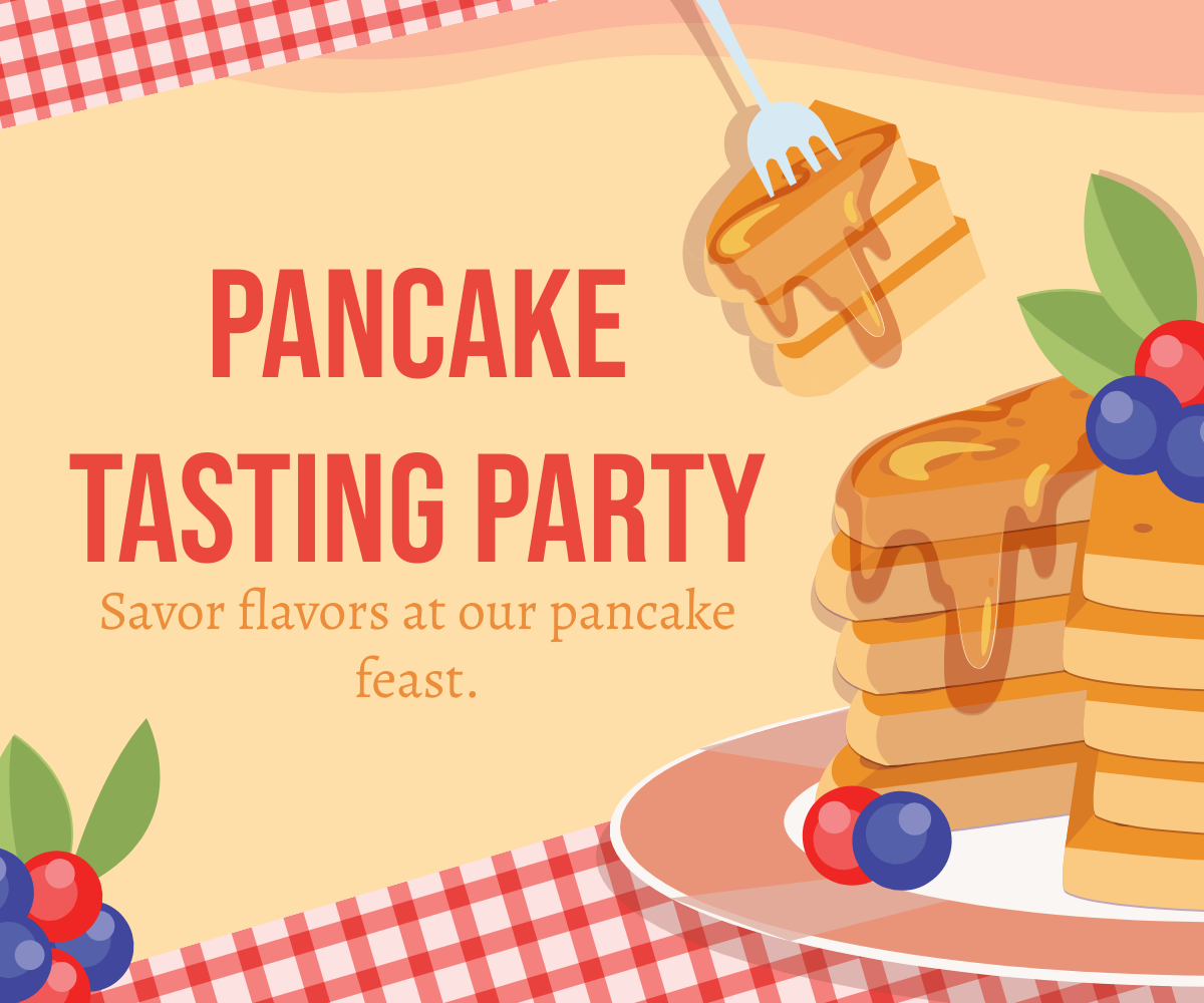 Free Pancake Day Ad Banner Template