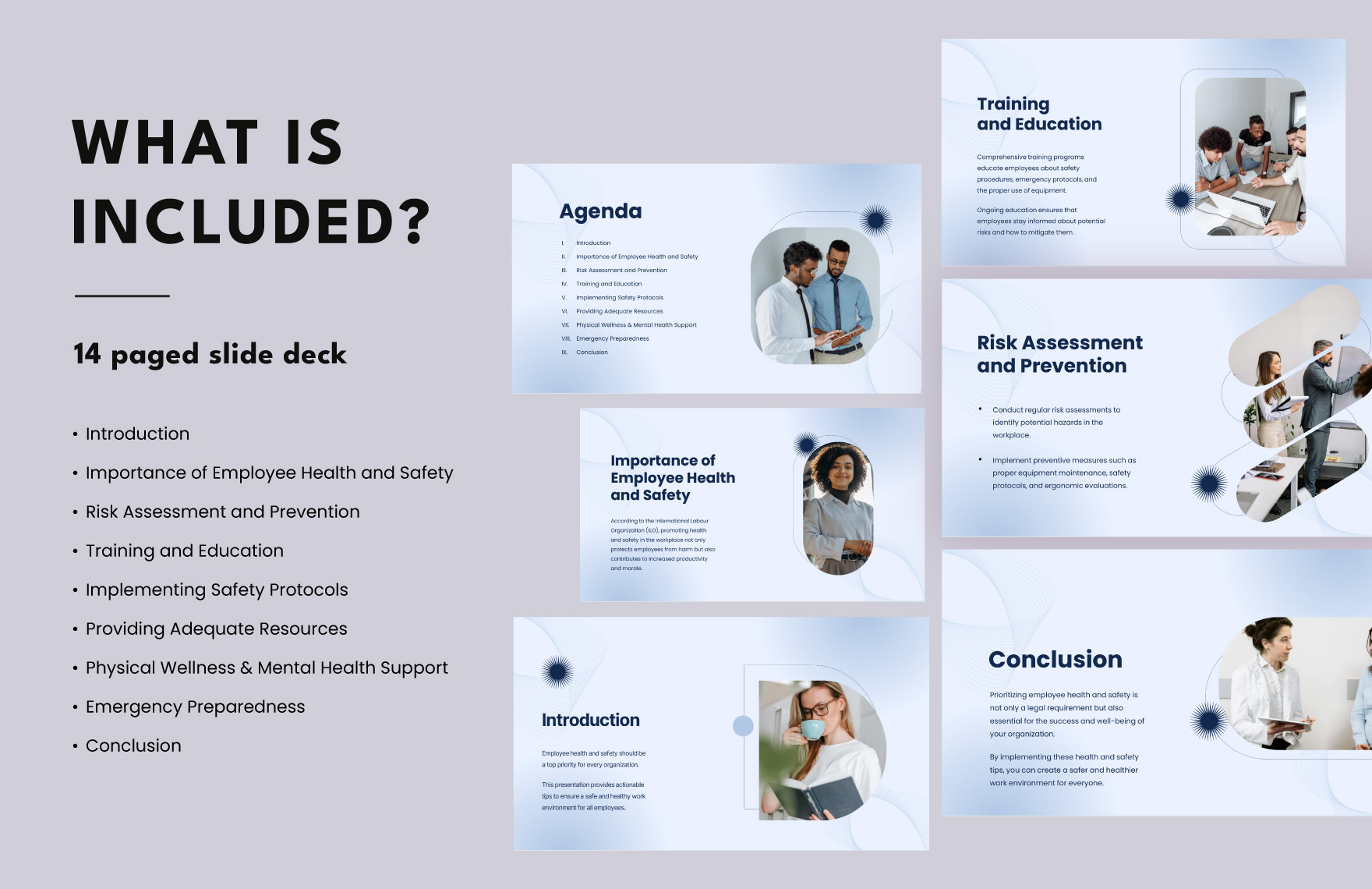 Employee Health and Safety PPT Template