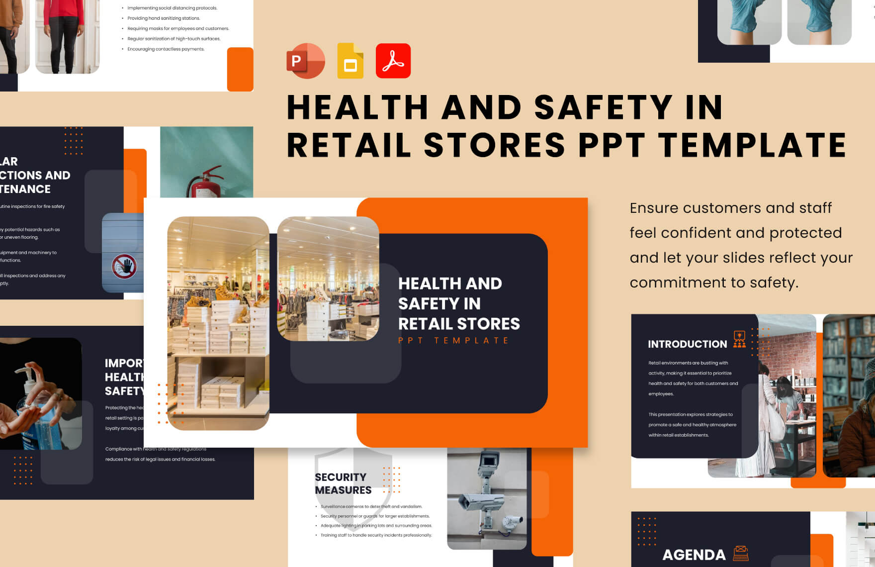 Health and Safety in Retail Stores PPT Template