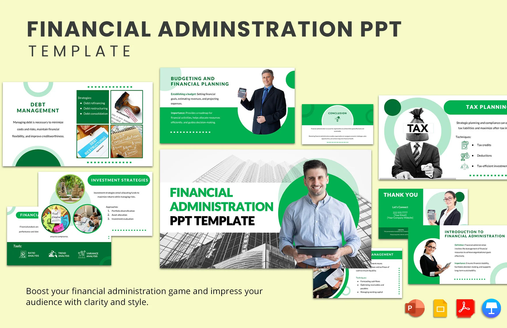 Financial Administration PPT Template