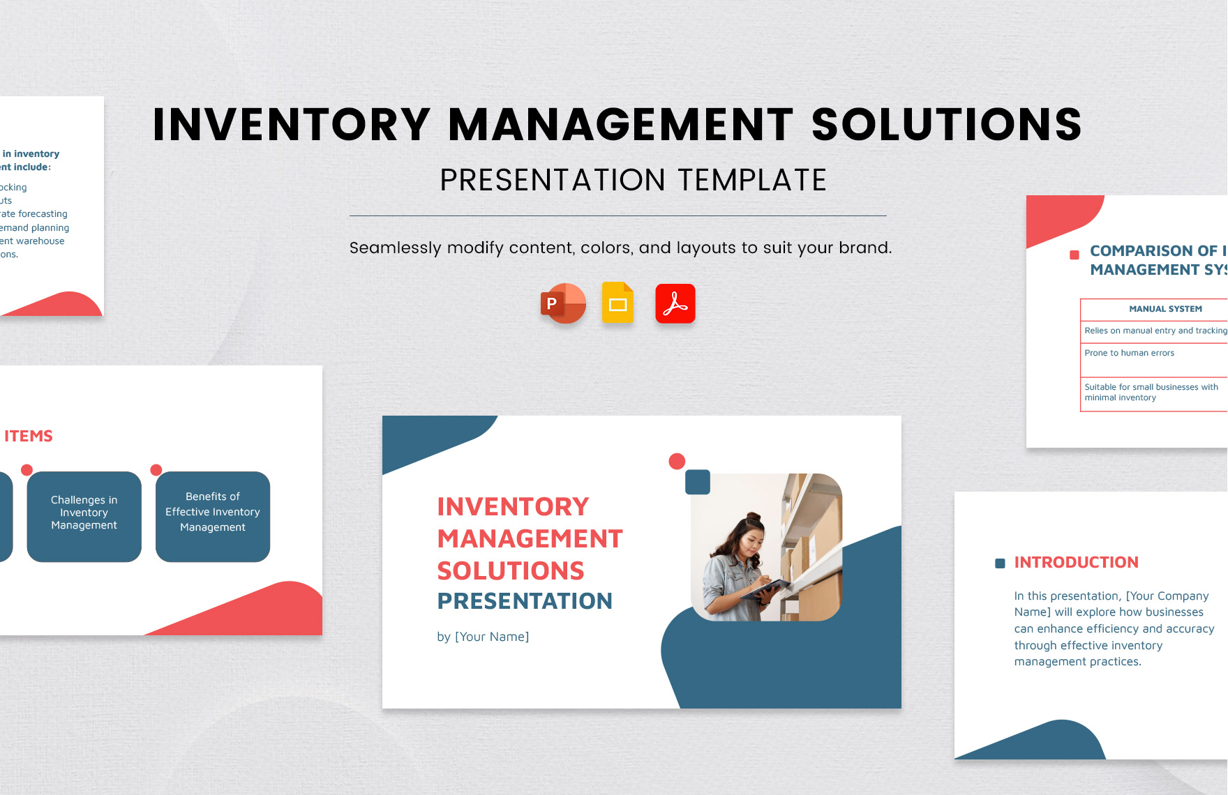 Inventory Management Solutions Presentation Template