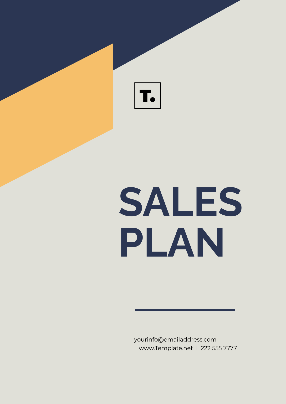 Free Sales Plan Template