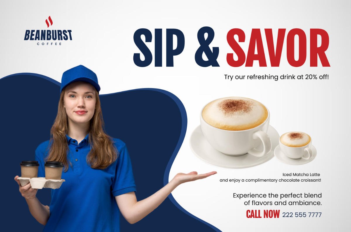 Free Cafe Sales Banner Template