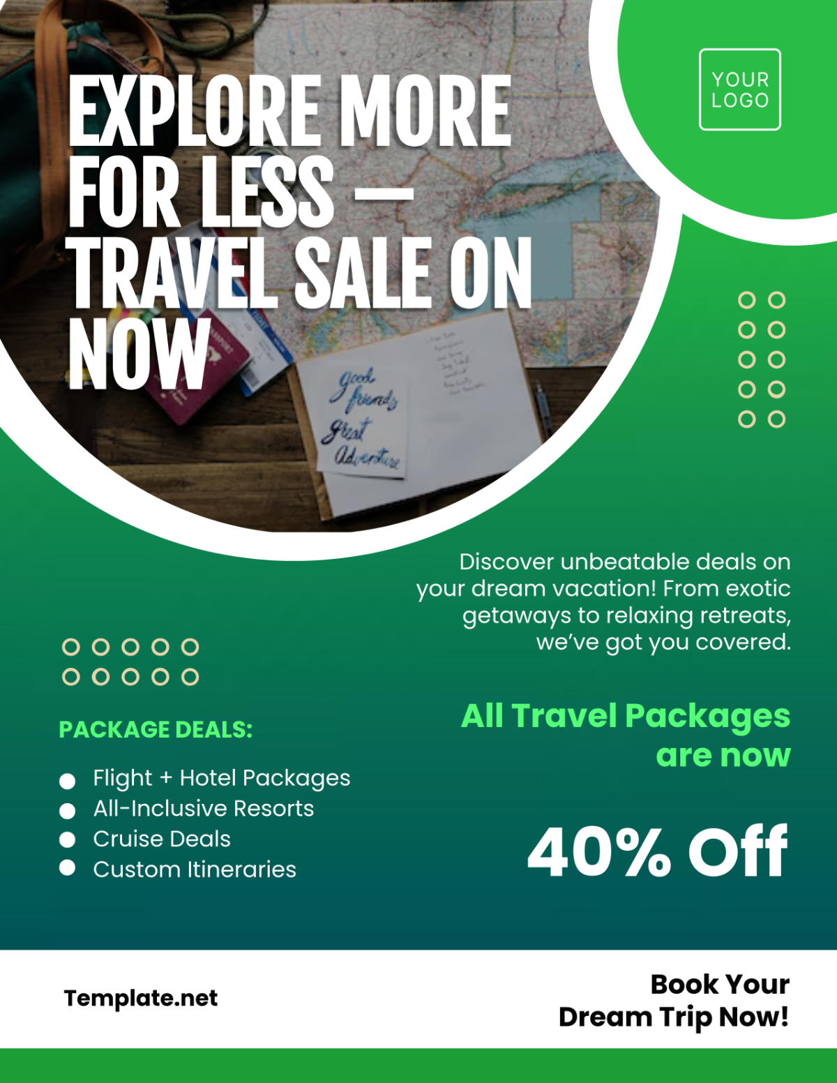 Free Travel Sale Flyer Template