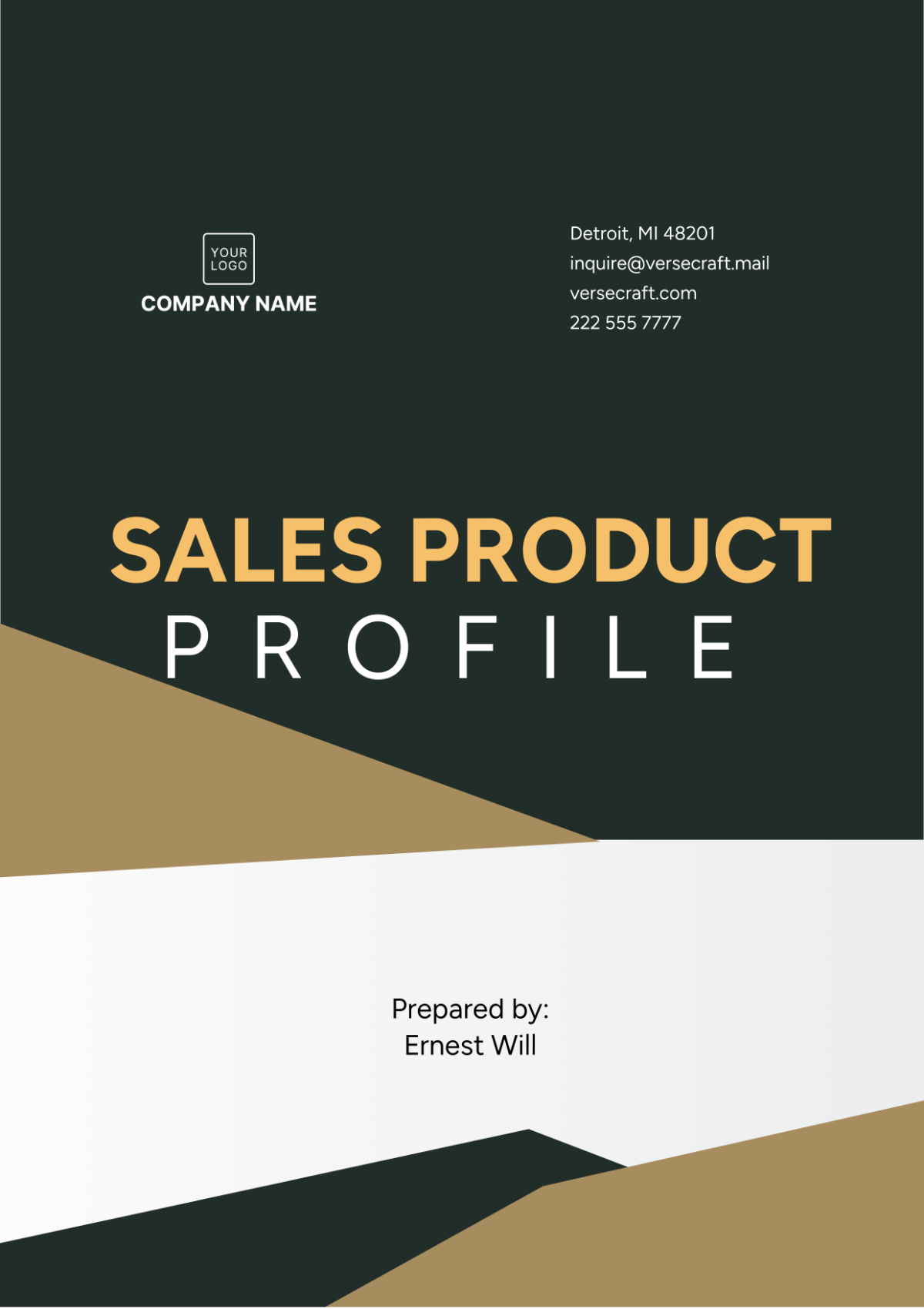 Free Sales Product Profile Template