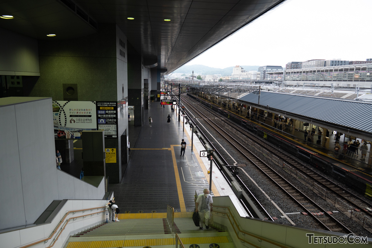 京都駅のホーム