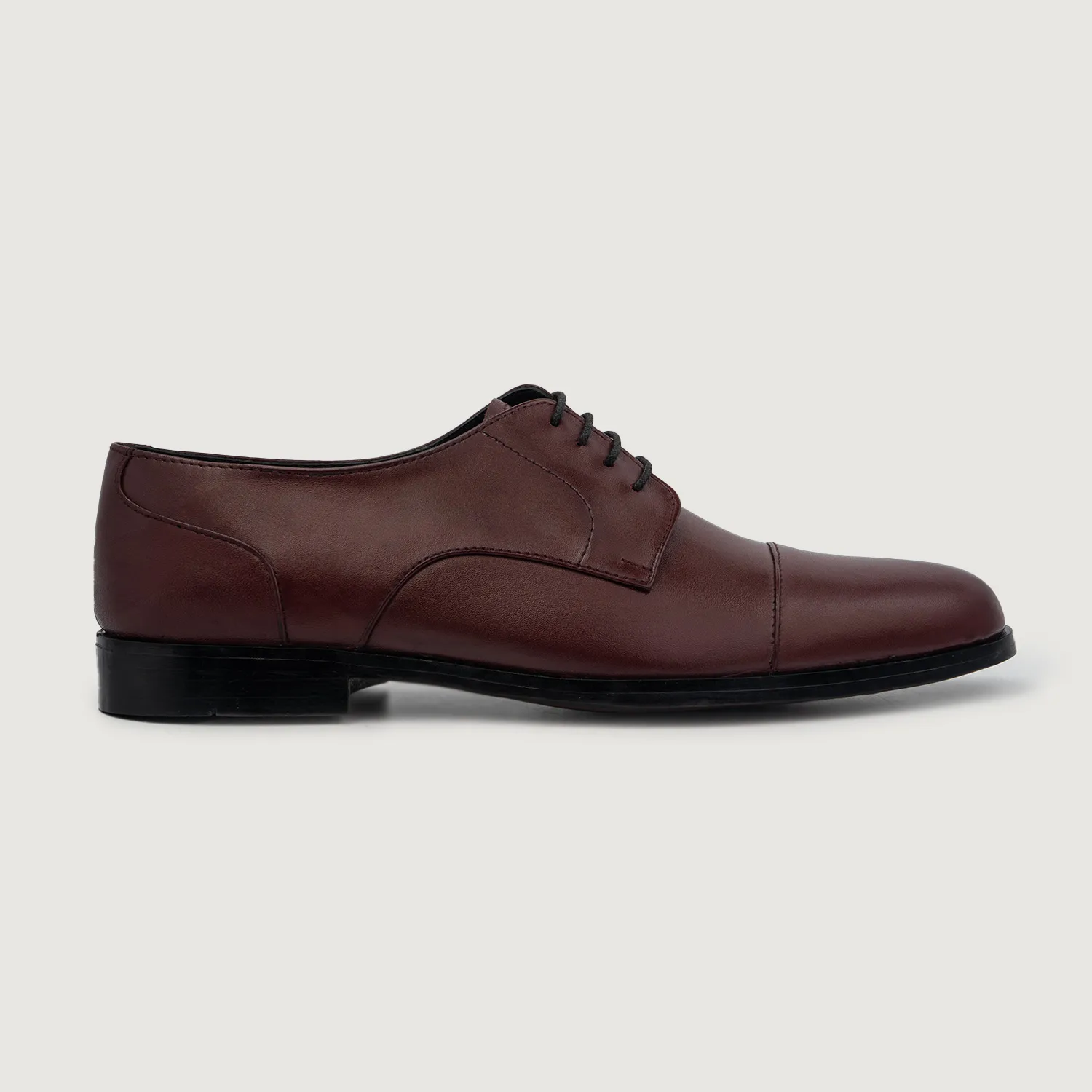 Attorney Derby Maroon Leather Shoes For Men - The Jacket Maker 2