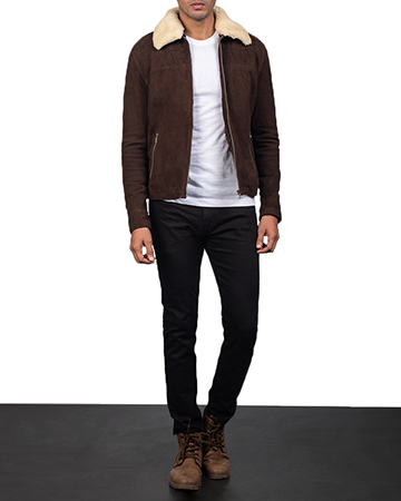 Coffner Brown Shearling Fur Jacket