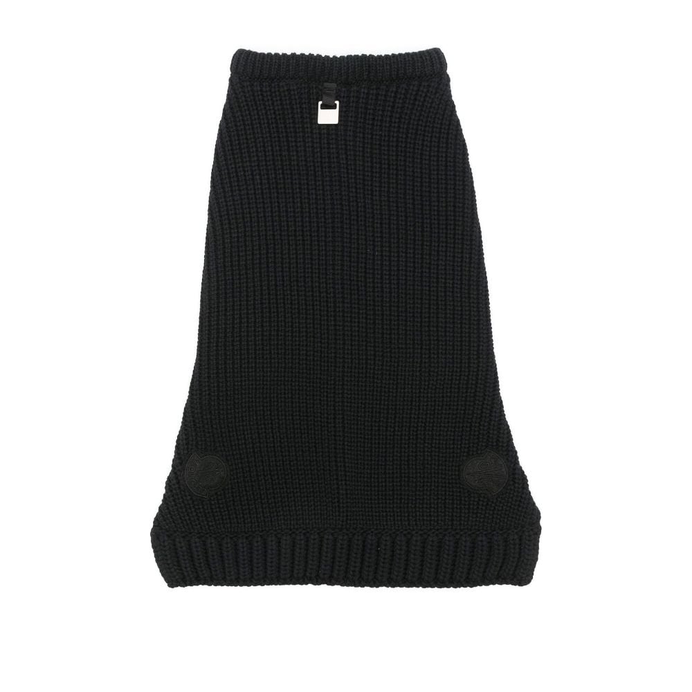 Moncler X Poldo Dog Couture Black Knitted Sweater In Schwarz