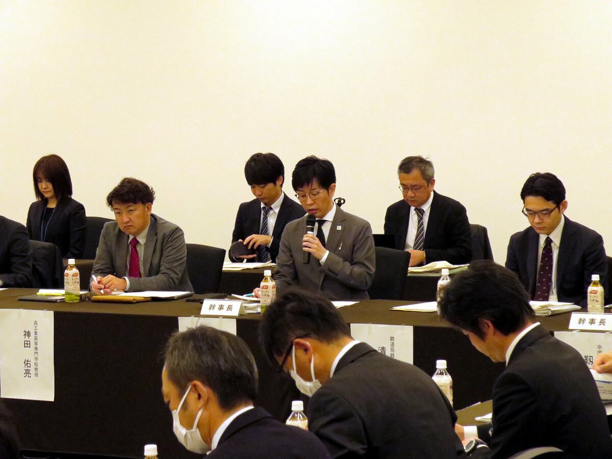 岡山市内であった芸備線再構築協議会の第３回幹事会