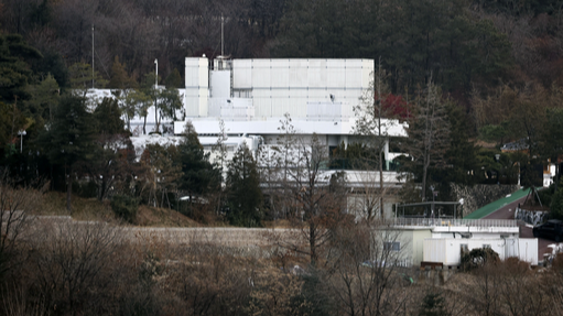 ８日、韓国ソウルにある尹錫悦大統領の公邸（聯合＝共同）