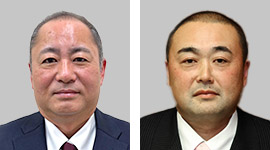 （右から届け出順に）佐藤寿氏、佐藤喜紀氏