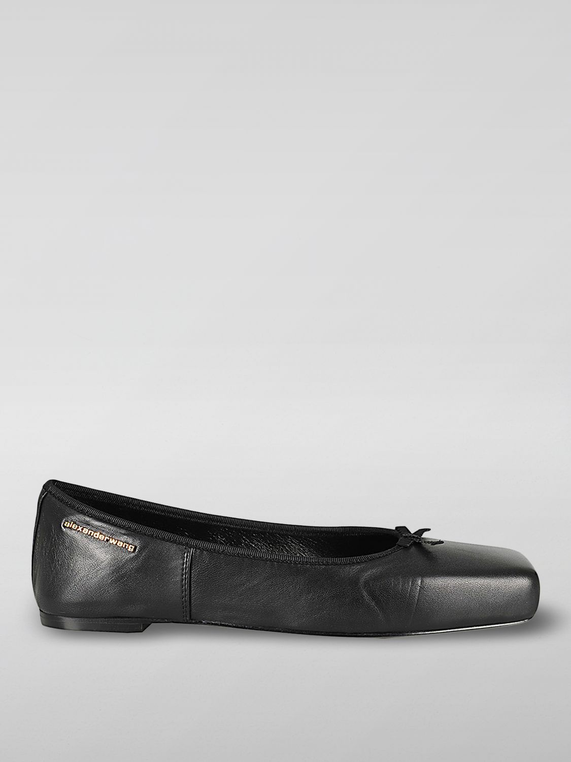 Shop Alexander Wang Ballet Flats  Woman Color Black In 黑色