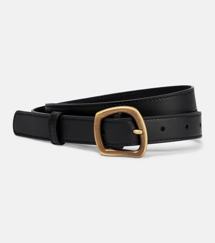 Gabriela Hearst Simone Leather Belt In Black