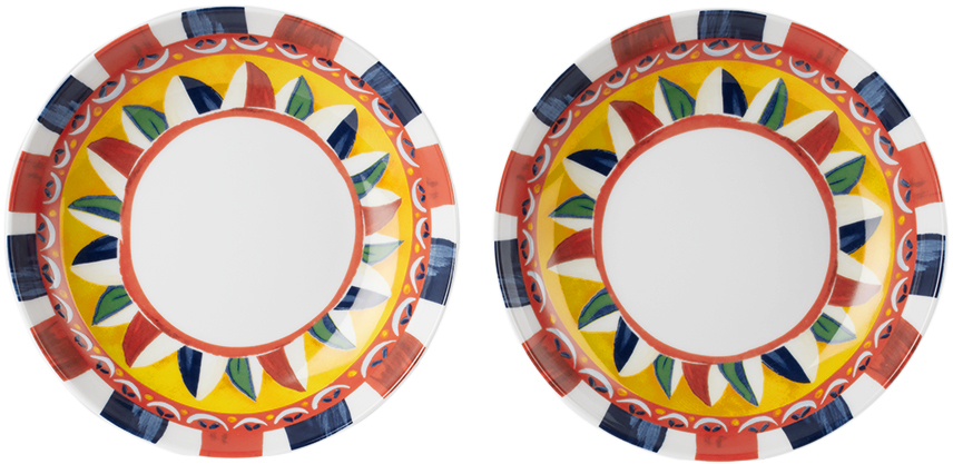 Dolce & Gabbana Multicolor Carretto Soup Bowl Set