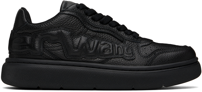 Alexander Wang Puff Leather Sneakers In Black