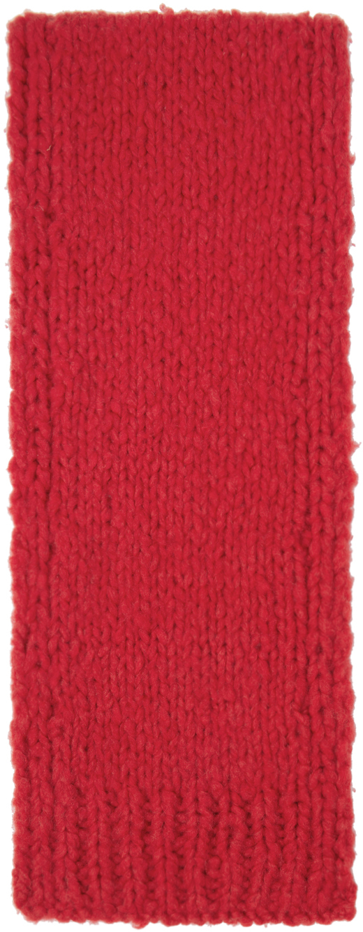 Gabriela Hearst Red Pyke Scarf In Scr Scarlet Red