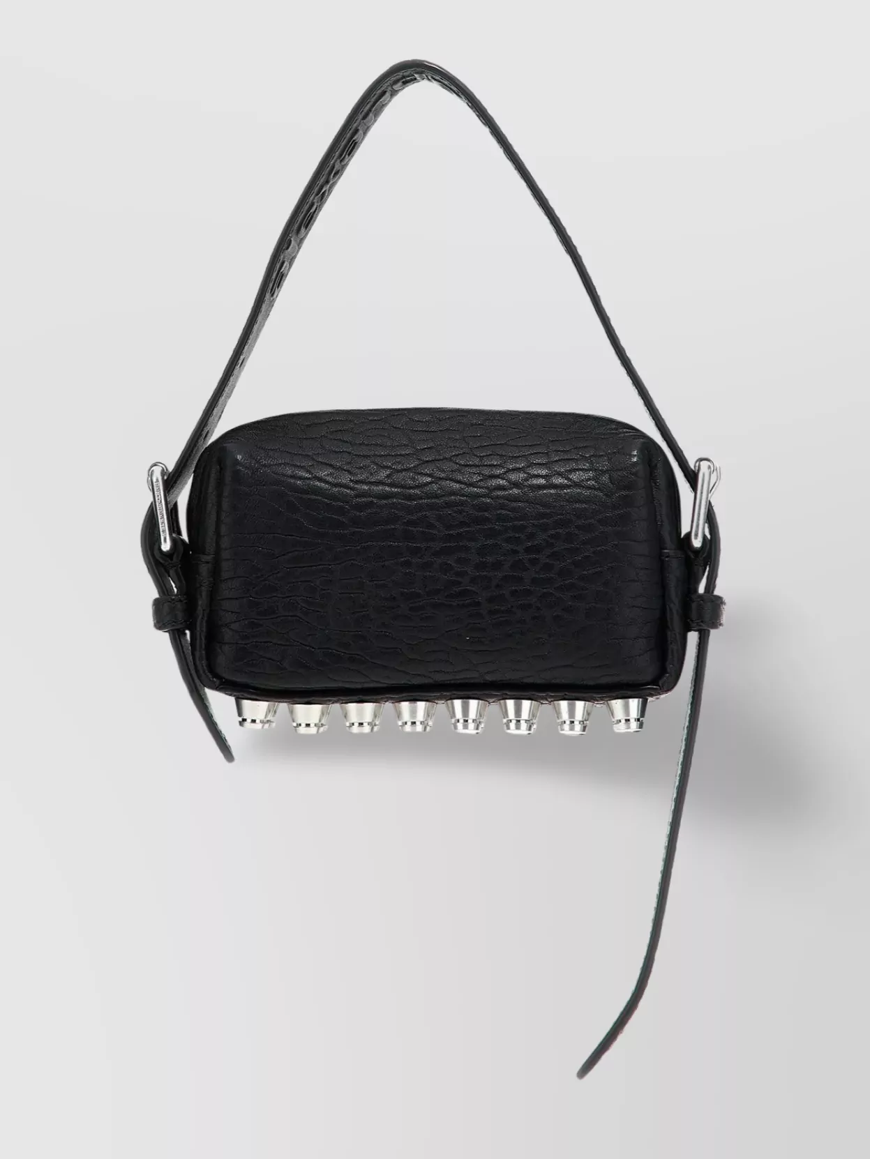 Shop Alexander Wang Mini Leather Crossbody Bag With Studded Bottom