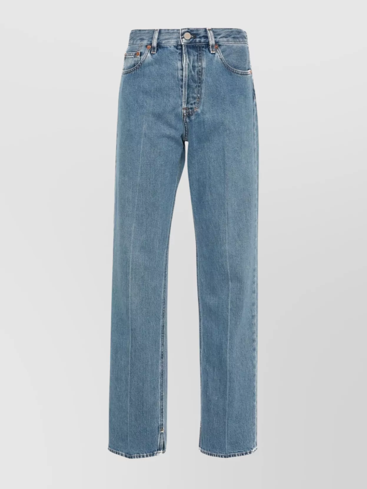 Shop Gucci Denim Cotton Jeans Trousers