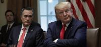 Mitt Romney (l.) 2019 mit dem damaligen Präsidenten Donald Trump im Weißen Haus