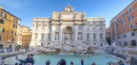 Rom: Die Fontana di Trevi, eine prachtvolle Barock-Brunnenanlage aus dem Jahr 1762, lockt Besucher aus aller Welt