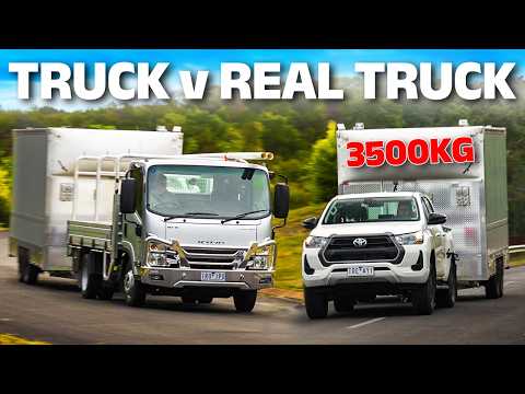 Truck vs Real Truck: Isuzu N Series vs Toyota HiLux max payload & GVM towing test!