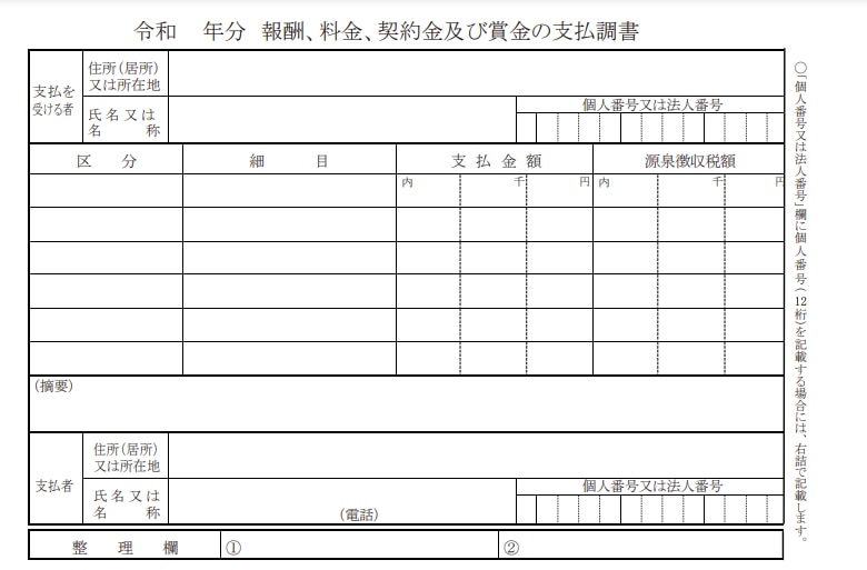 支払調書