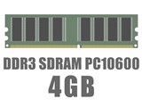 DIMM DDR3 SDRAM PC3-10600 4GB i摜