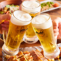 ☆生ビール付♪2時間飲み放題プラン【1500円】！！