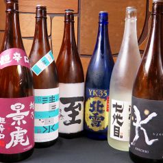 充実した日本酒の品ぞろえ♪