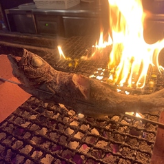 鮮魚丸一尾炉端焼き♪