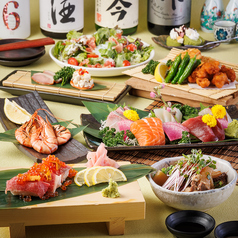 【個室あり】豊洲市場直送のこだわり鮮魚と創作野菜巻き串の居酒屋 四文銭 品川店のコース写真