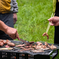 お持ち込みの具材でBBQ