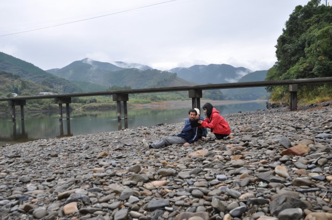 三里の沈下橋：ロケ地で再現