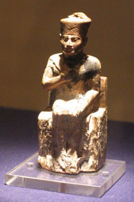 Statue of Khufu in the Cairo Museum