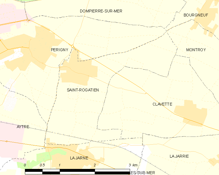 Map of the commune