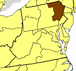 Location of the Diocese of Bethlehem