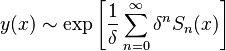  y(x) \sim \exp\left[\frac{1}{\delta}\sum_{n=0}^{\infty}\delta^nS_n(x)\right]