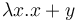 \lambda x.x+y