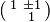 \left(\begin{smallmatrix}1 & \pm 1 \\ & 1\end{smallmatrix}\right)